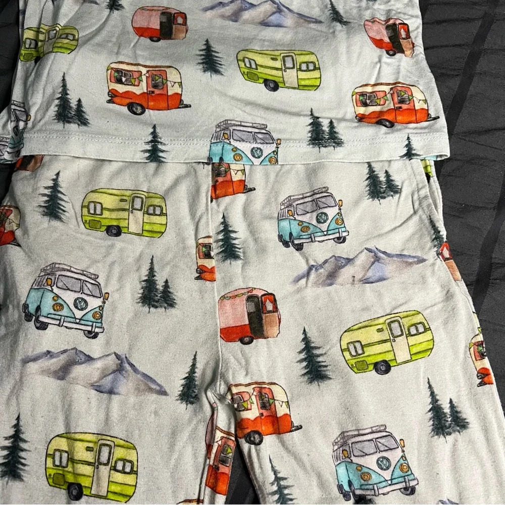 Hanlyn Collective Viscose Bamboo Camper RV Pajama Set Soft Camping‎ Sleepwear